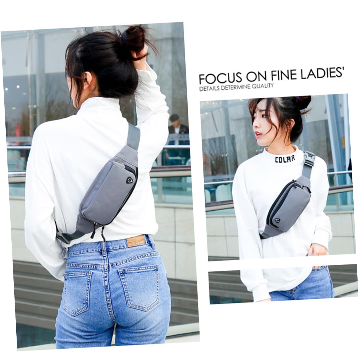 BESPORTBLE 3 Pièces Pochette De Taille Portefeuille De Taille Pour Le Voyage Sacs De Taille Bandoulière Bandoulière Sac De Ceinture Téléphone Sac De Taille De Stockage Fitness Mains