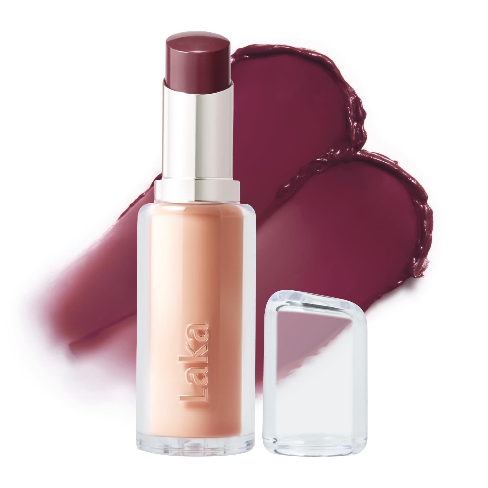 Laka Bonding Glow Lipstick, 3.7g/0.13oz., Long Lasting & High-Shine Lipstick with Rich Color, Glassy Finish, Vegan, K-Beauty (#216 Winter)