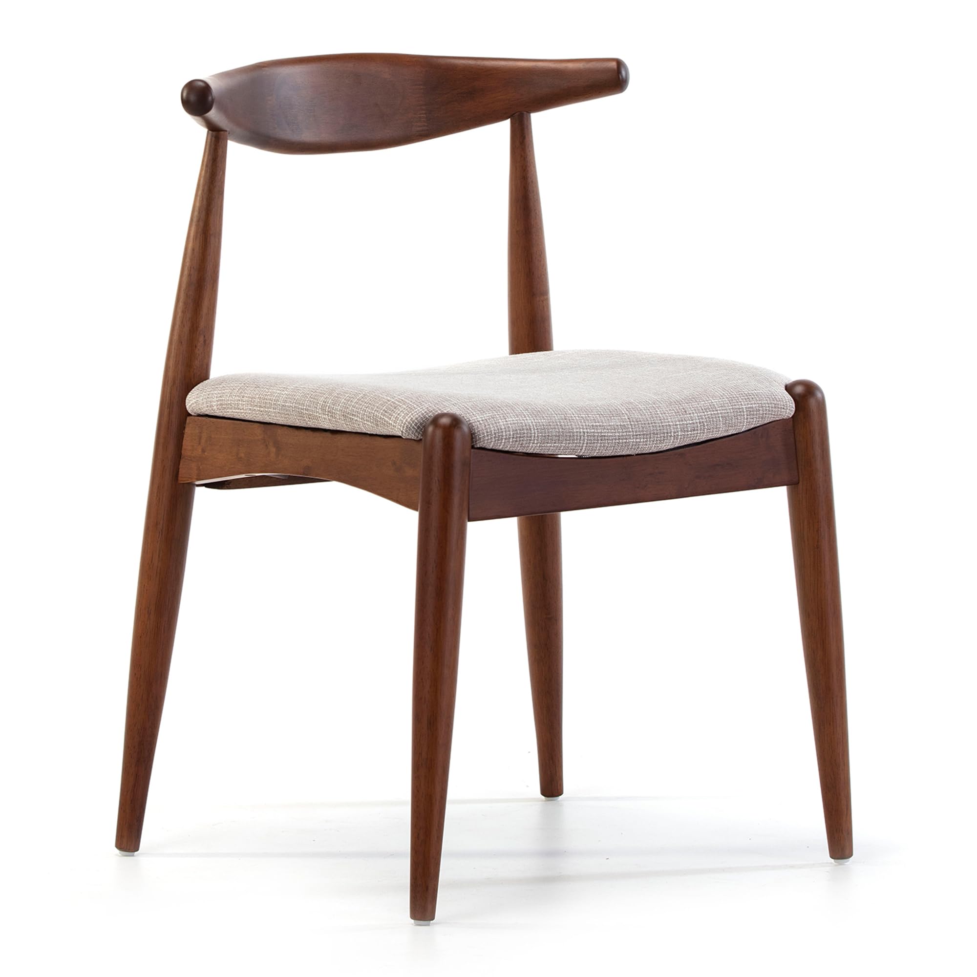 HOMN LIVING Ensemble Table à Manger Carrée 80x80 cm et 4 Chaises Corzo Noyer