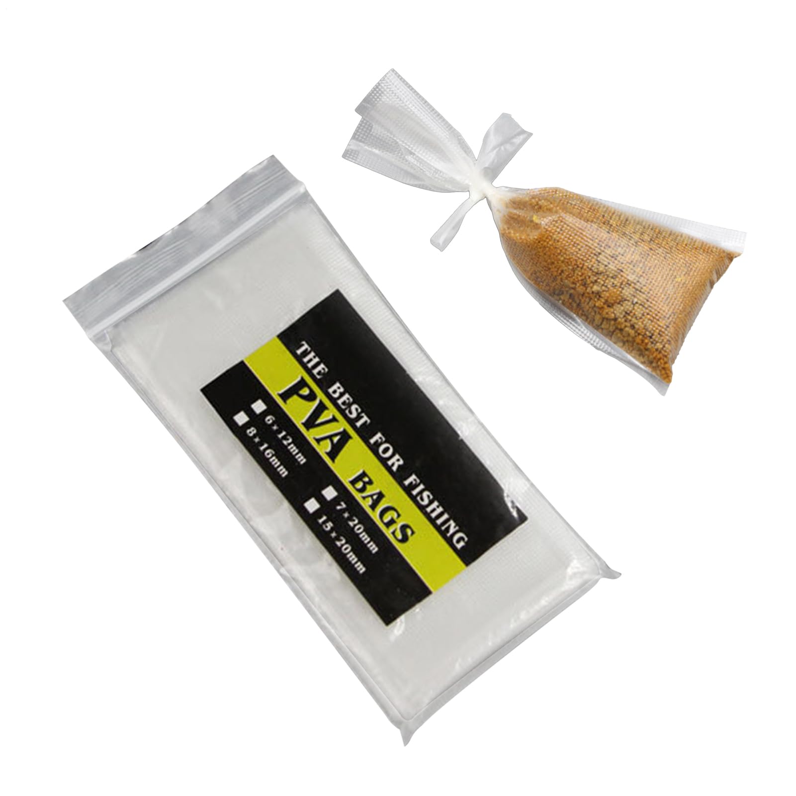 PVA Bait Loading Bags, Fishing Baits Pellet System, Anti-Slide Fishing Tackle Storage Bags Dissolvable, Efficient Fishingg PVA Bags Kit For Fishings Carp Fishings Pellet Bait Lilies Tied Bait