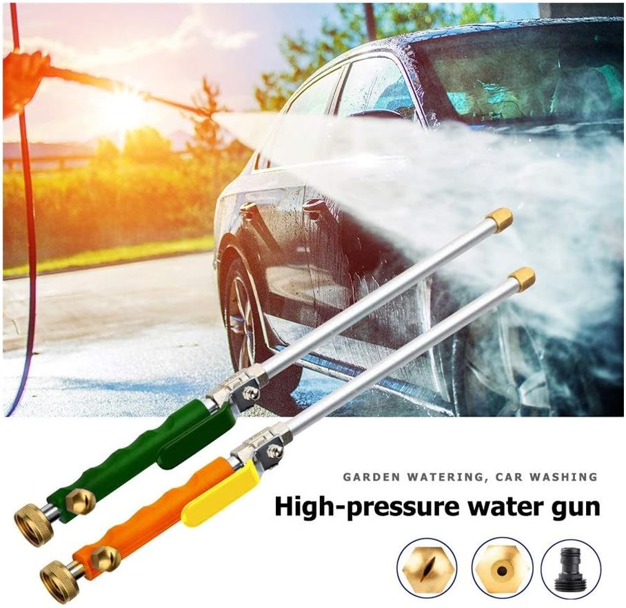 Lawn Garden Nozzle High Pressure Water Gun Spray Hose Garden Watering Car Washing Cleaning Tool Garden Water Jet Pressure Washer Gun