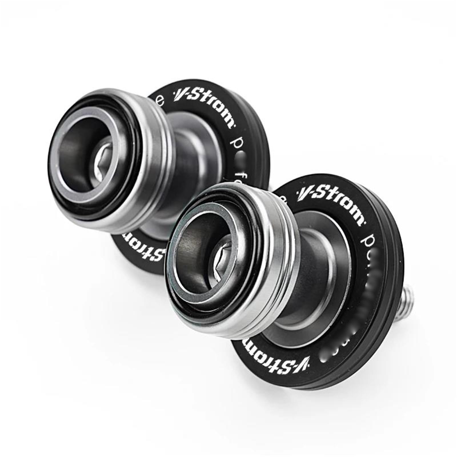 Bobines de bras oscillant M8 CNC noir pour moto Suzuki V-Strom 650 1000 et DL650