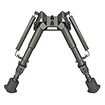Feyachi Rifle Bipod - 6-9 Inch Tactical AR Bipods Compatible with M Lock Lightweight Low Profile Mount Adjustable Folding Benchrest Stand for Hunting & Shooting & Airsoft Replica & Range Training
