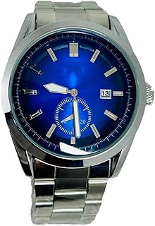 ساعة انالوج متعددة الاستخدامات للرجال - سوار كلاسيكي من الفولاذ المقاوم للصدأ ووجه أنيق