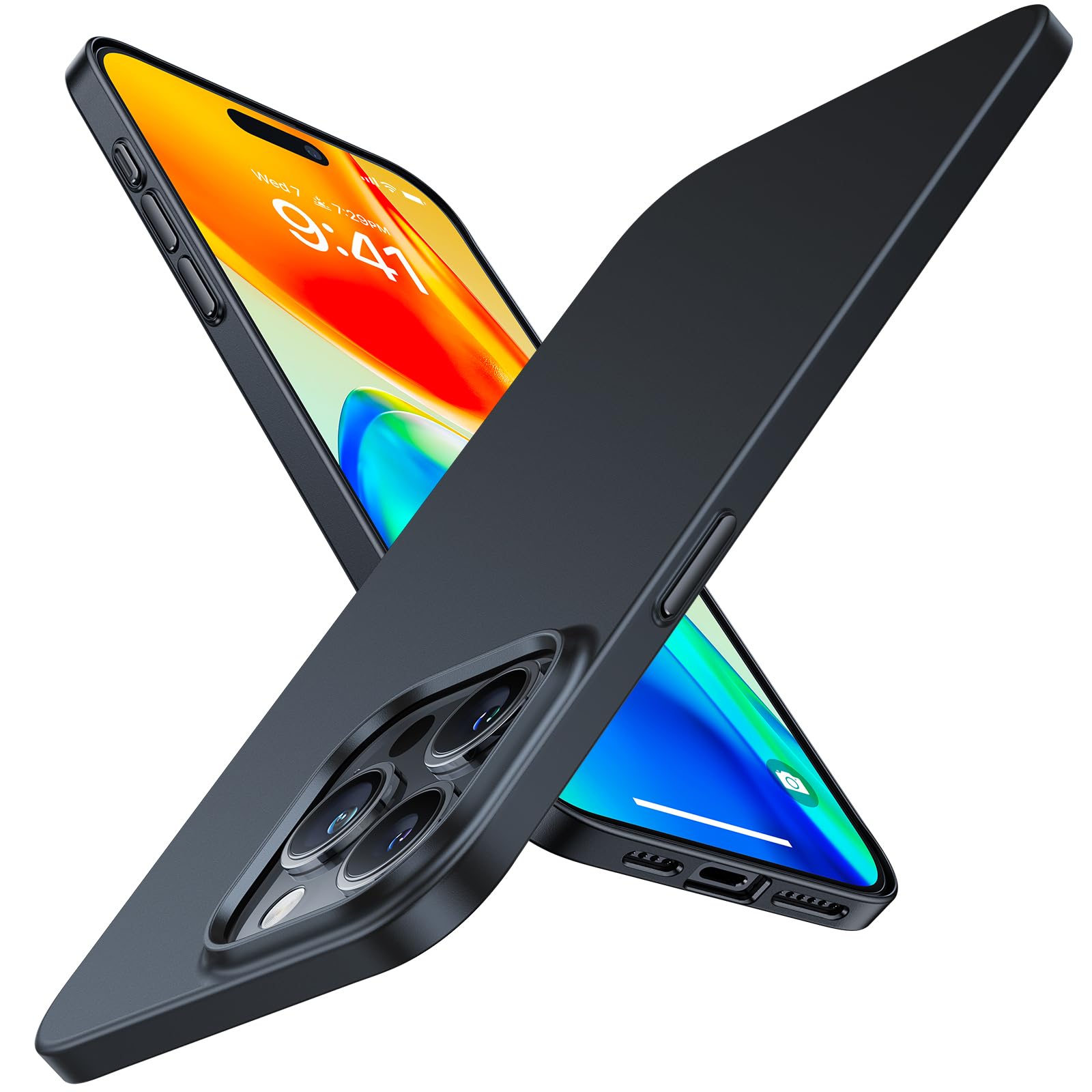 Amazon.com: TORRAS Slim Fit Designed for iPhone 15 Pro Max Case 