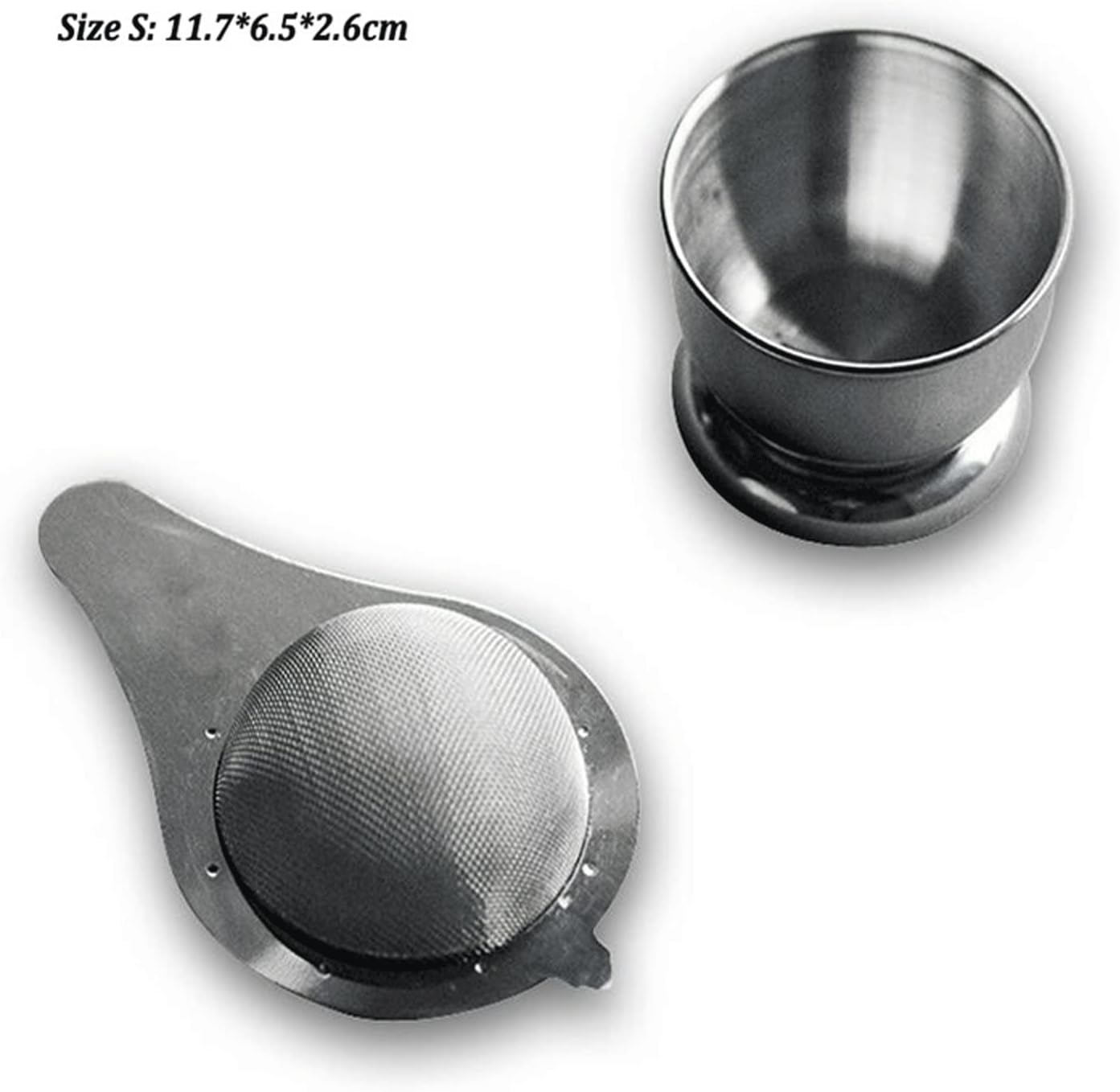 Tea Strainers for Loose Tea, Stainless Steel Tea Strainer Fine Mesh Tea Funnel Strainer Kitchen Accessories Funnel Strainer Tea(Small)