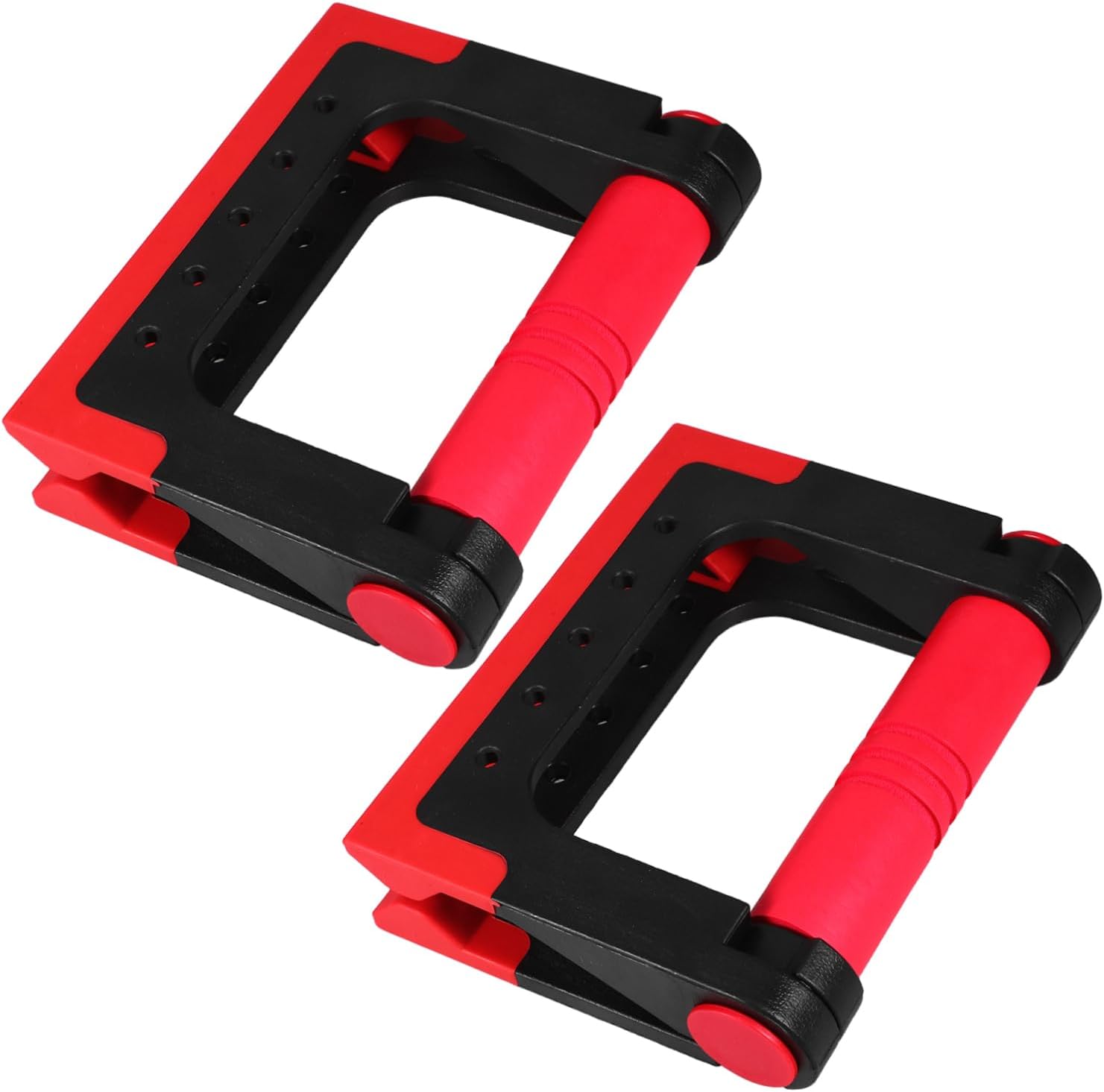1Pair Foldable Bracket for Home Fitness Rotating Rack for Men Upper Body Strength Training Equipment Lightweight Portable Exercise Gear Red
