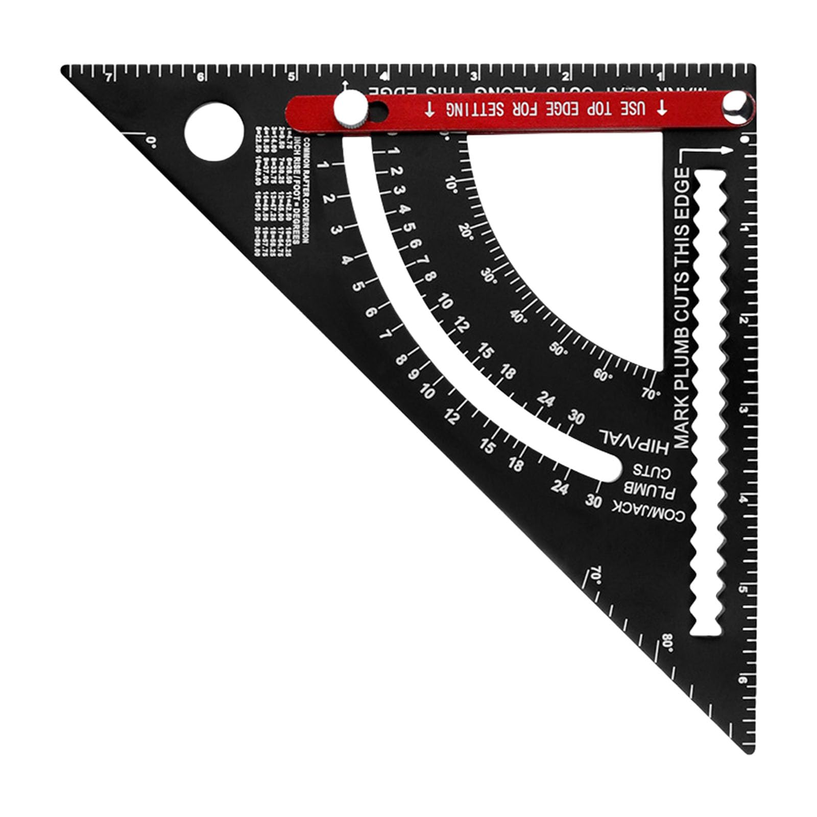 Woodworking Tool Carpenter Square Aluminium Rafter Framing Square Adjustable Combination Carpentry Triangle Ruler High Precisions Measuring Tool