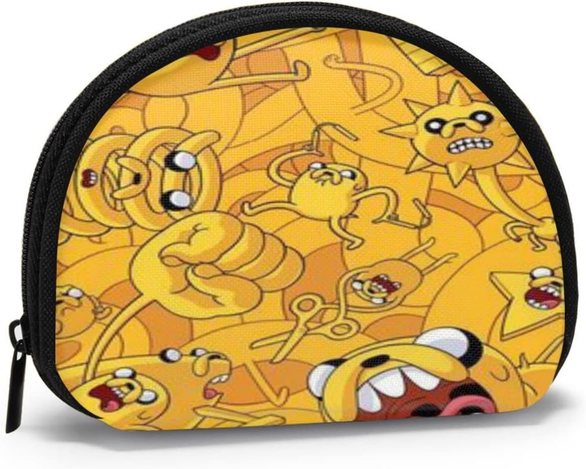 アドベンチャータイム ジェイク ファスナー付き ミニポーチ 化粧ポーチ 小銭入れ 財布 安い カード収納 クリスマス 誕生日 プレゼント 人気 Evisuk おしゃれ かわいい アニメ キャラクター グッズ レディース メンズ 子ども Cafe Du Jardin Com