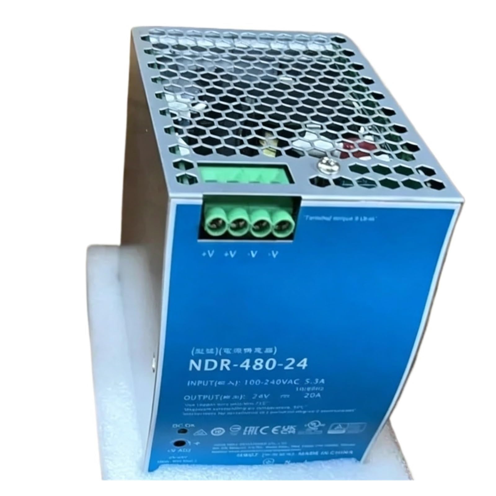 TPKMVGAP Power supply NDR-480-24 input 100-240VAC 5.3A 50/60Hz output 24 V 20A 480W