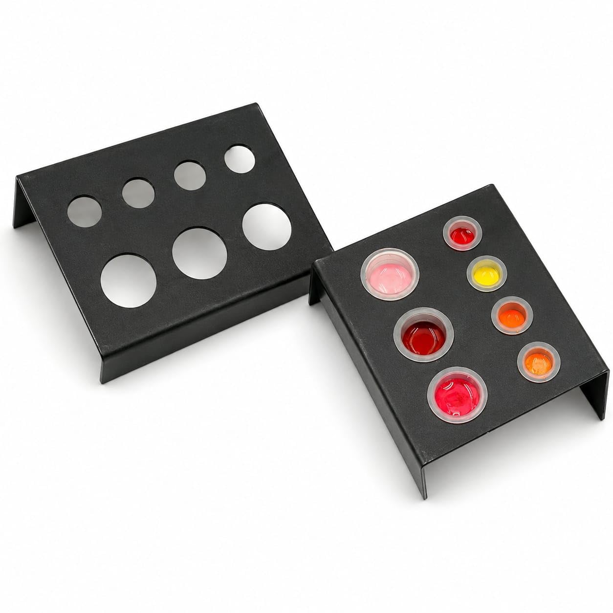 Ink Cup Holder 7 Holes Metal Pigment Caps Holder for Permanent Makeup Machine Kit (1 Pc)-image-43