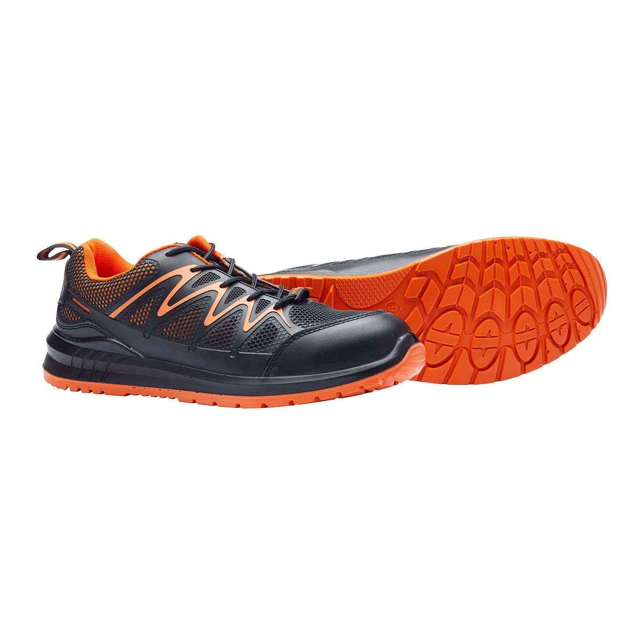 Blackrock Dover S1-P Zapatillas de seguridad ligeras, antiestáticas, cuero, calzado de trabajo, puntera de acero y entresuela protectora de acero, suela antideslizante, zapatillas de seguridad
