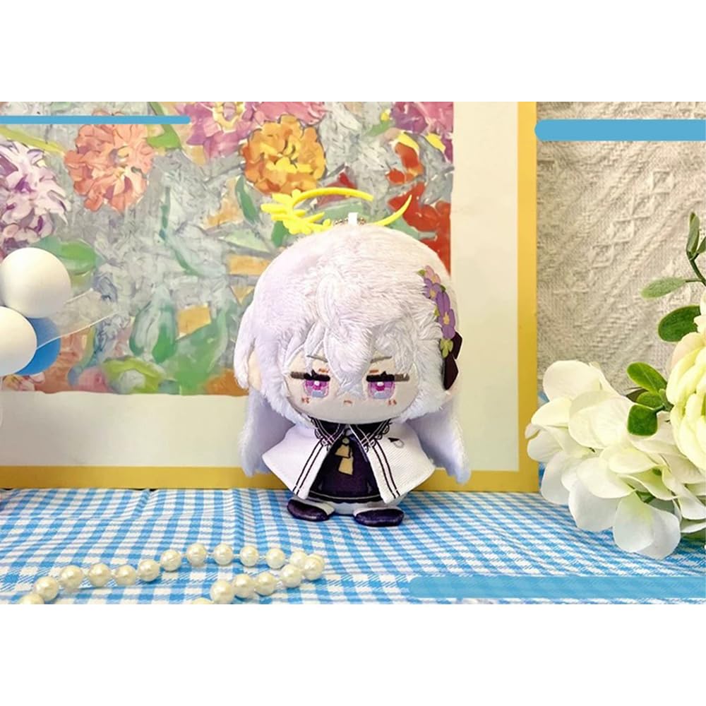 4 figuras de peluche Hayase Yūka con colgante de 12 cm, personaje de anime sentado Misono Mika/Shirasu Azusa, figuras de peluche suaves, llavero de mochila