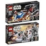 1x LEGO 75196 Star Wars A-Wing vs. TIE Silencer Microfighters