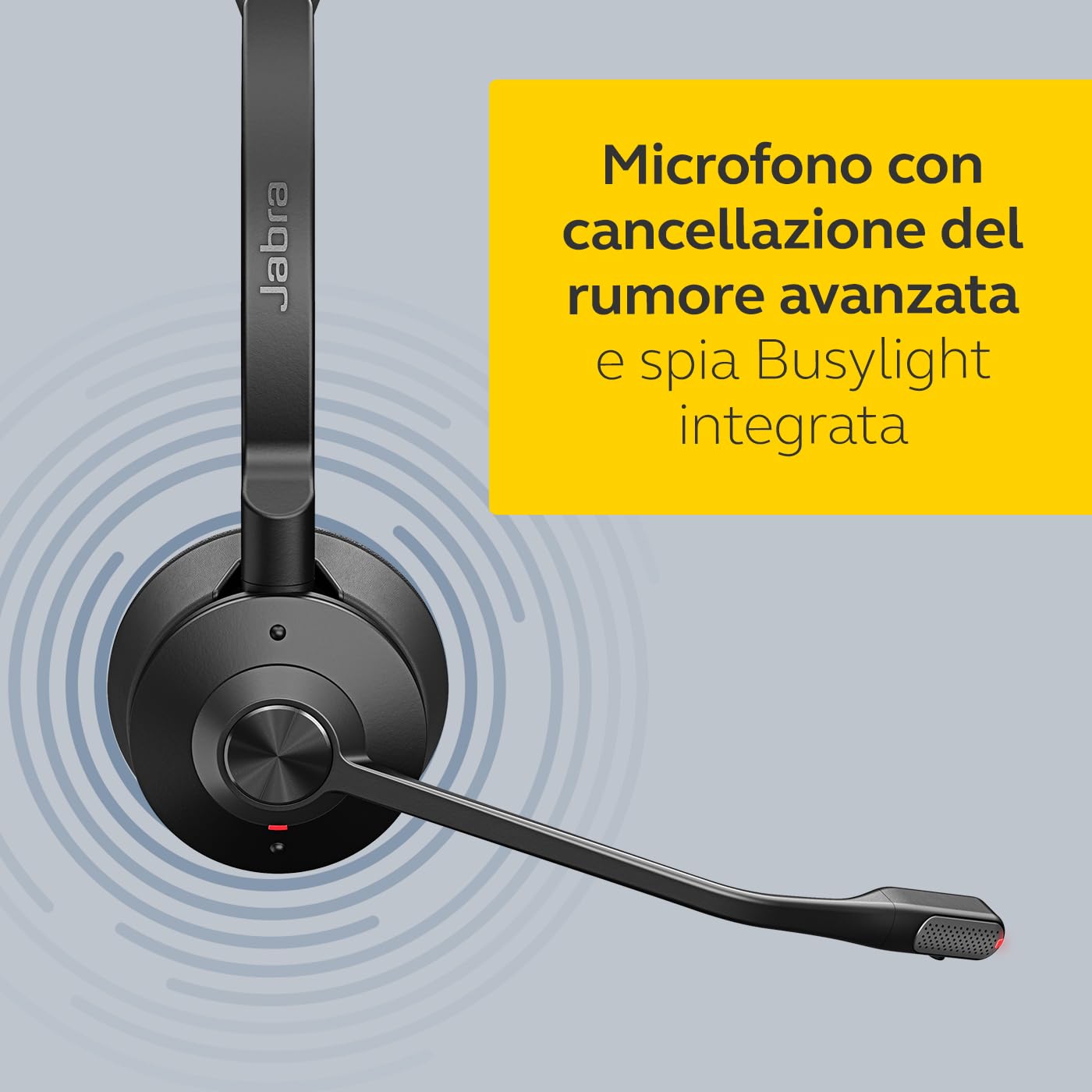 Jabra Engage 65 SE Stereo Wireless Headset Chiamate professionali, DECT Security, batteria da 13 ore, comfort per tutto il giorno con base, alimentatore, cavo USB-C, certificato Microsoft