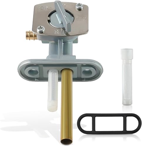 MOTOALL Interruptor de tanque Válvula de gasolina Petcock con junta para Yamaha Bear 250 400 Válvula de cierre para Yamaha Bear Tracker 250 Bruin