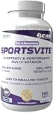 EAS SportsVite High Potency Multivitamin for Athletes | Vitamin & Mineral Nutrient Blend | 2300mg Beta Alanine, 2000mg Carnitine Tartrate | 180 Tablets