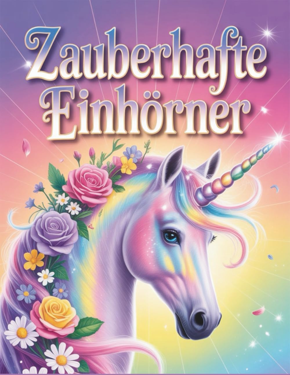 Zauberhafte Einhörner: Ausmalbuch ab 6 Jahre, Großformat, extra dick ,zur Förderung von Kreativität: 66 liebevolle Motive zum kreativen Ausmalen in ... Stilen in Din A4 Format (Coloring books)