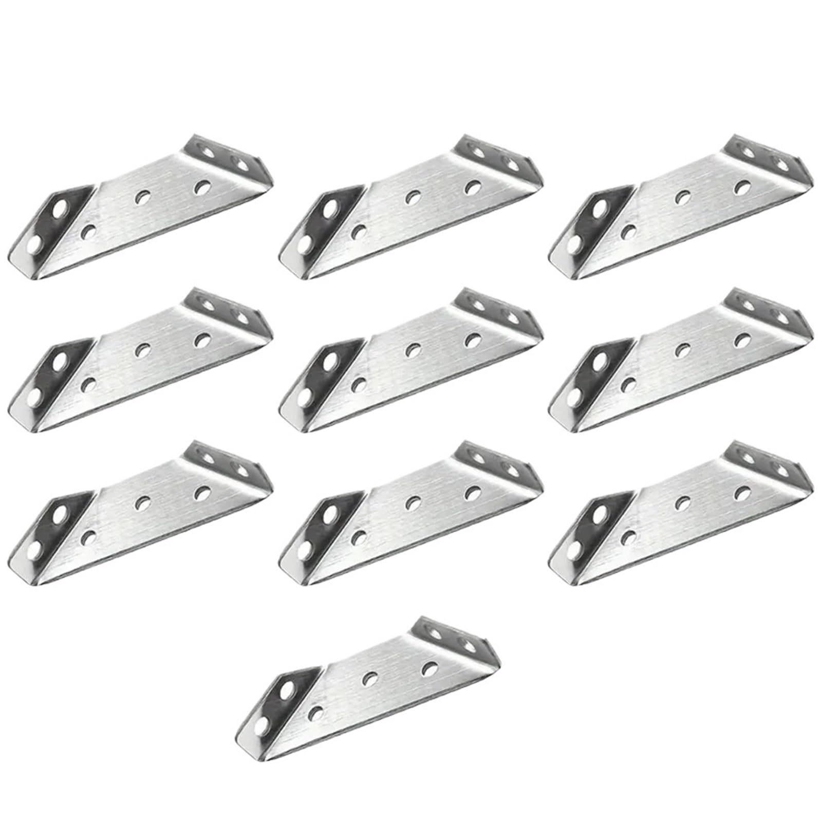 Furniture Corner Connector 40/10pcs Multifunctional Corner Code Stainless Steel, Fastener, Buckle Bracket, Used for Shelves Cabinets(10PCS)