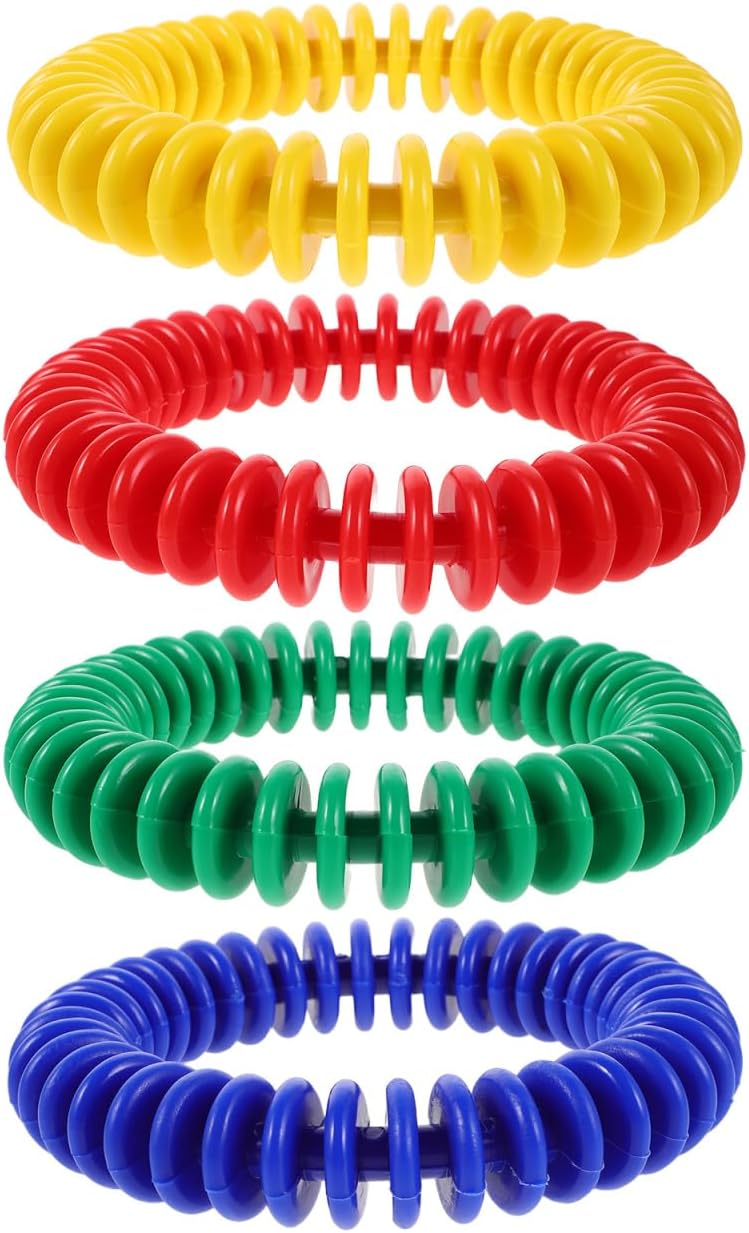 4pcs Colorful Swim Rings Pool Diving Soft Plastic Underwater Training Rings for Safe Swimming Practice and Summer Water Games