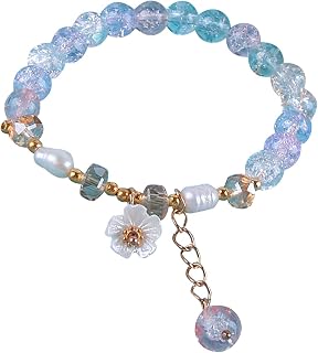 Flower Bead Crystal Bracelet Multi Color Simple And Fresh Bracelets To Send Girlfriends And Friends Gifts Fancy Necklace