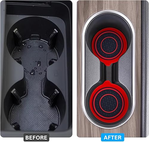 Miniatura 5 de Mandark Portavasos para automóvil, 2.75 pulgadas, antideslizantes, para colocar vasos de vehículo, a prueba de polvo, almohadillas aisladas,