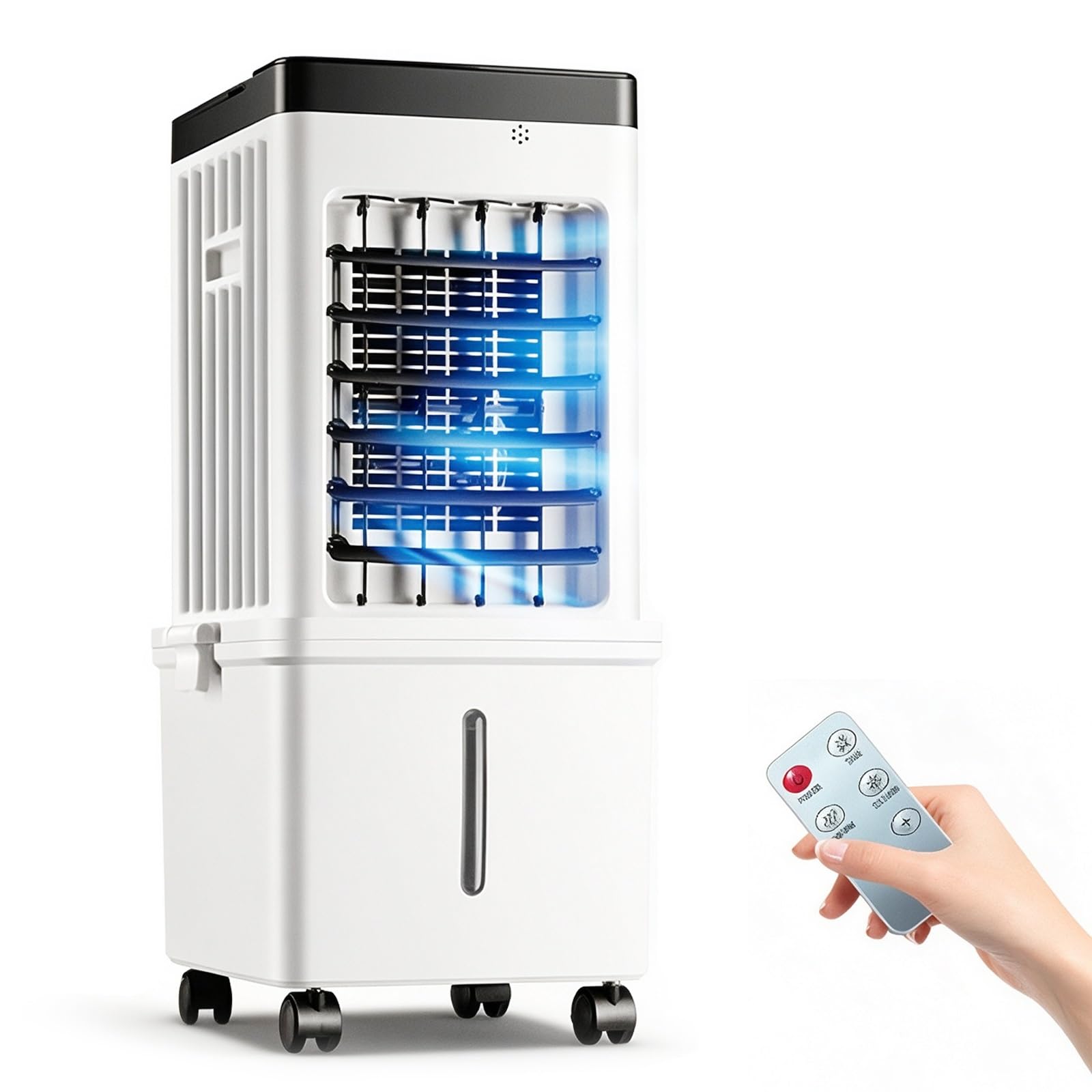 15L Evaporative Air Cooler, Portable Swamp Cooler Detachable Stackable