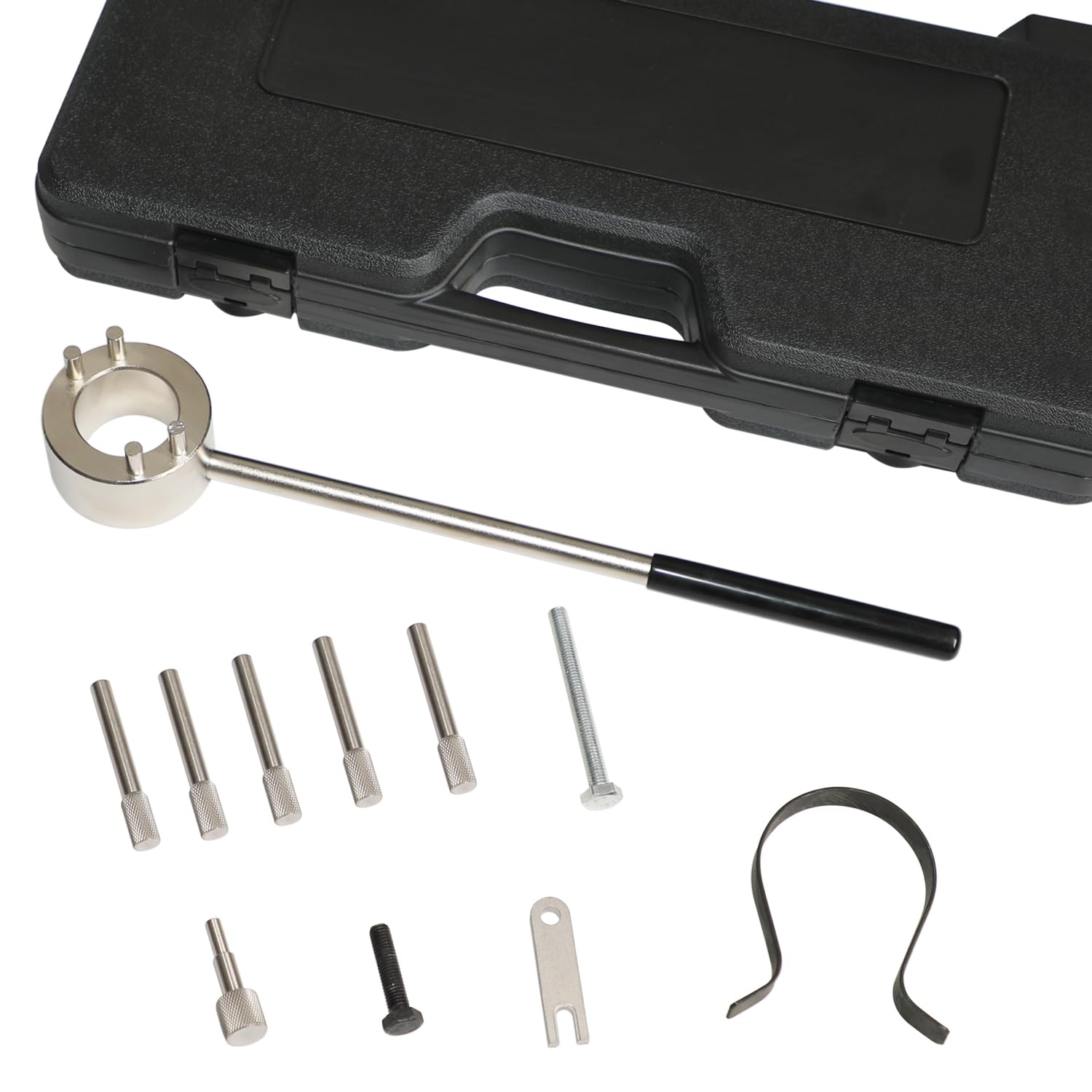 DPTOOL Outil de Calage, Amortisseur de Vibrations du Vilebrequin et de l'arbre à cames pour Citroën Peugeot Renault Moteur 3.0 V6, Outil de Verrouillage