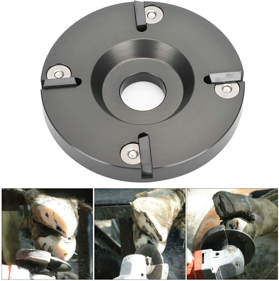 Pssopp Hoof Trimming Tool Livestock Hoof Trimming Disc Plate Tool Livestock Sheep Foot Trimmer Disc Plate for Horses Sheep Cattle Cow(Metal)