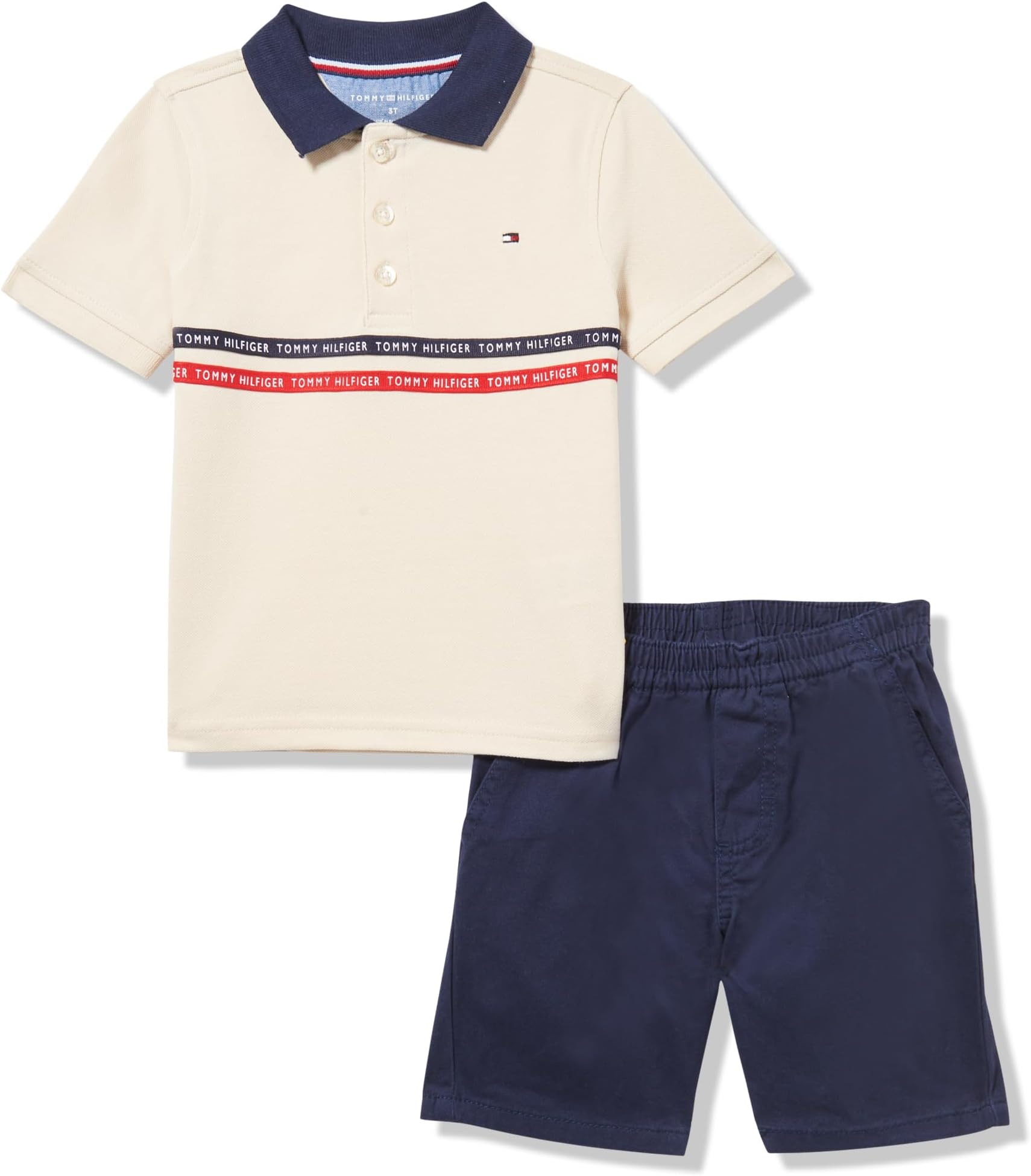 Tommy Hilfiger boys 2pc Polo Short Set