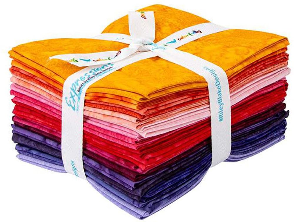 Expressions Batiks Bundles Sunset Sorbet 16 Fat Quarters Riley Blake Designs FQ-21003-16