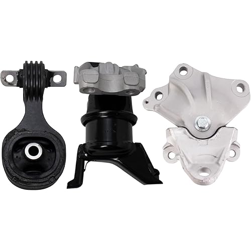 TRQ Engine & Transmission Mount Kit Compatible with 2012-2013 Honda Civic