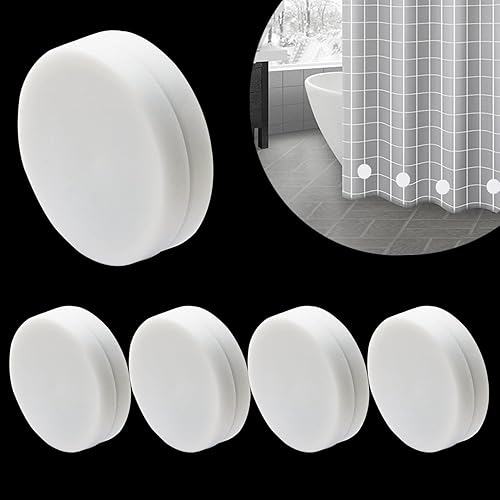 Pesos magnéticos para cortina de ducha, 10 piezas de imanes de forro de ducha, forro de cortina envueltos de silicona, para interiores y exteriores,