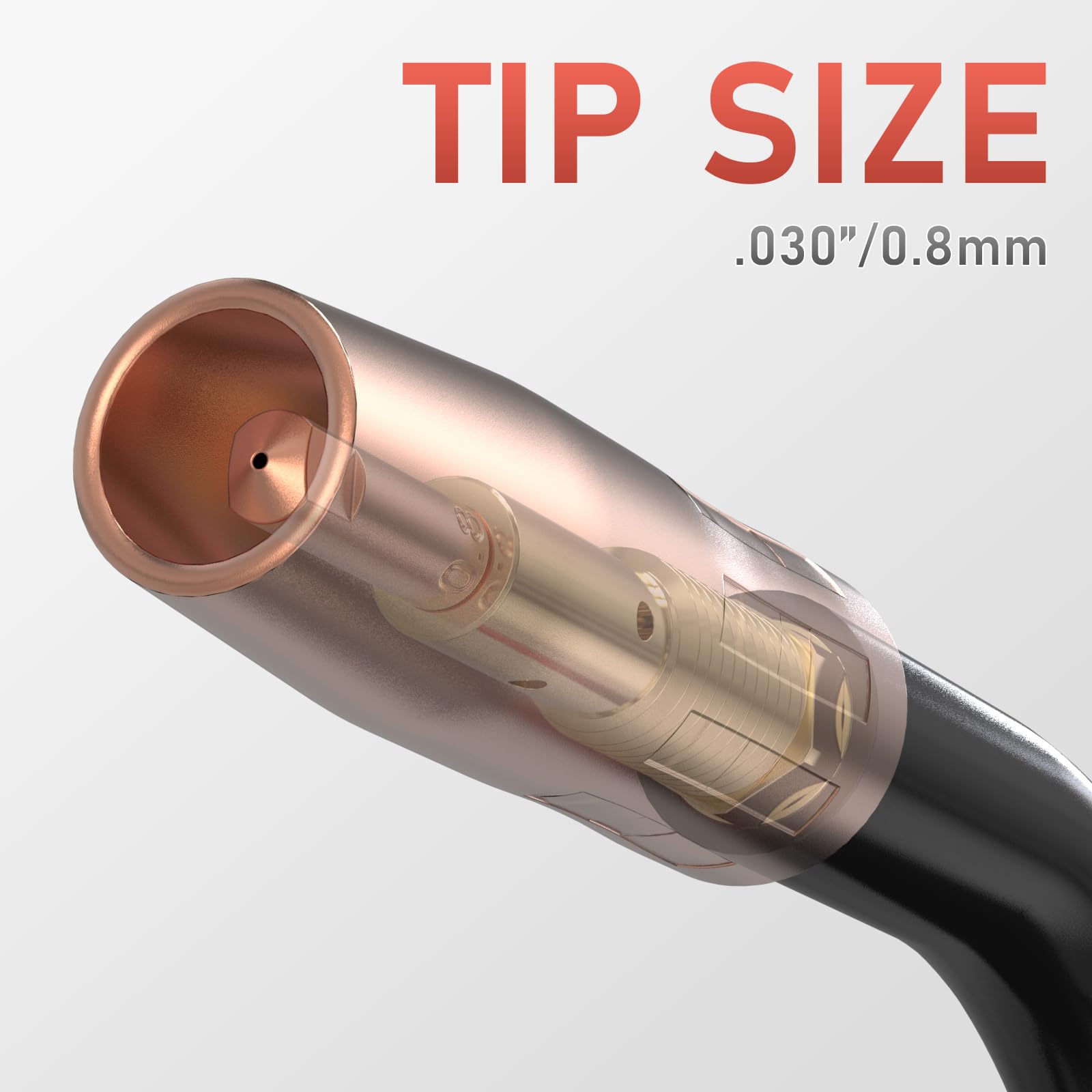 YESWELDER Flux Core - Soplete de soldadura MIG sin gas para FLUX-135PRO