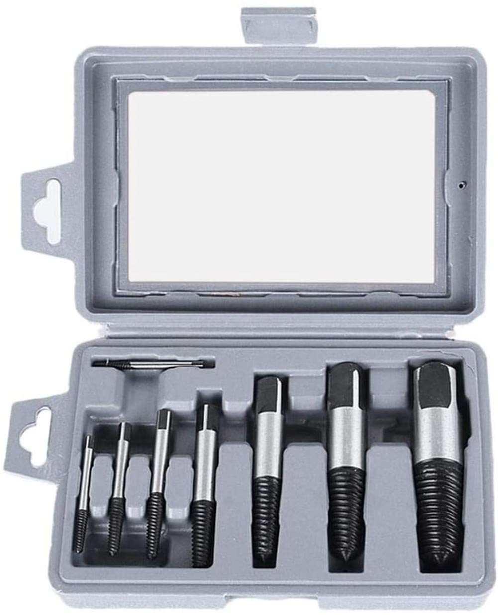 Steel Damaged Screw Extractor Drill Bit Guide Set Broken Bolt Remover Easy Stripped - 8 Pieces