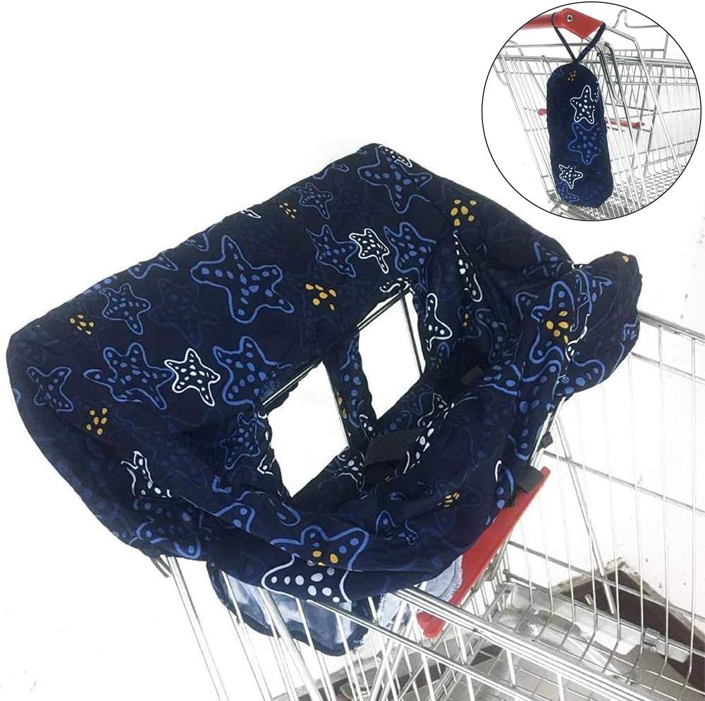 ギフト ベビーショッピングカートシートセット赤ちゃん2イン1ハイチェアカバーポータブルトロリーソフトシートパッドユニバーサルサイズは キャリーバッグ 洗濯機が含まれています