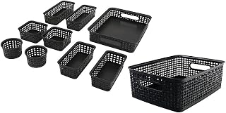 Advantus Thinkspace Plastic Weave Bins Plastic Bins