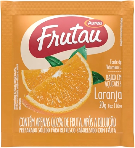 Refresco em Pó Frutau Laranja 20g