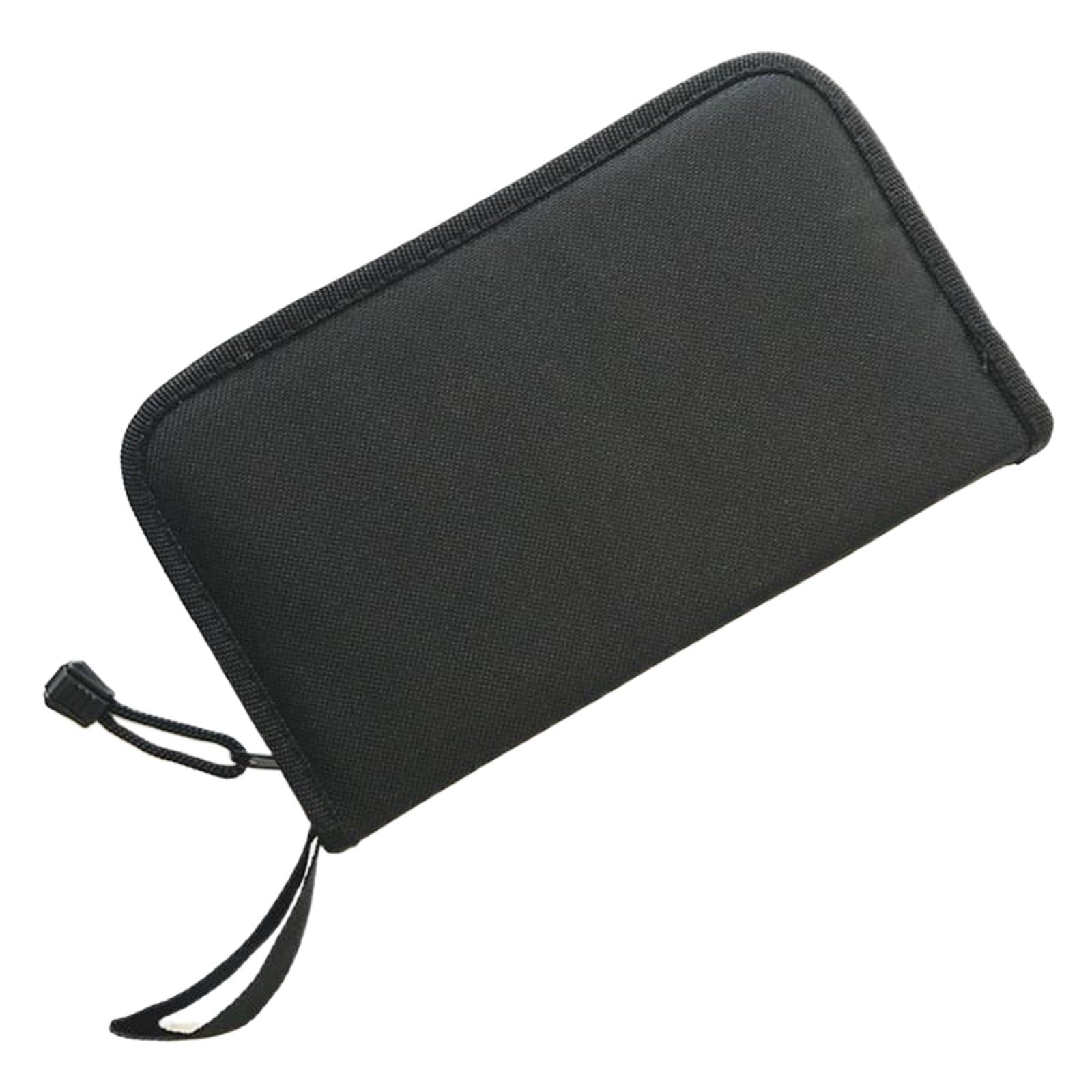Uqezagpa Black Pottery Tool Storage Bag For Clay Sculpture Tool And Accessories With Zippered Carving Needle Organizers Case