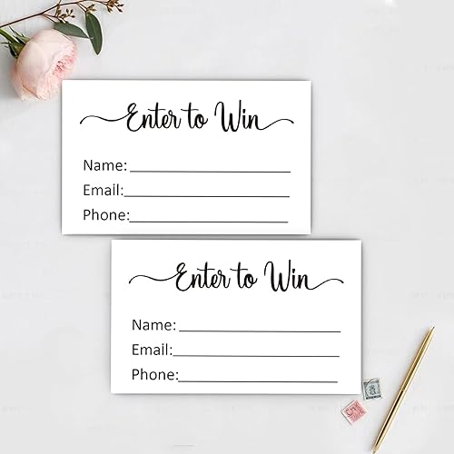 Miniatura 4 de 50 tarjetas de entrada para ganar, para ganar tarjetas de formulario de inscripción para concursos, rifas, boletas, identificación de miembro en
