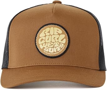 Rip Curl Men's Icons Trucker Hat, Mesh Back Cap Snapback for Men, Adjustable