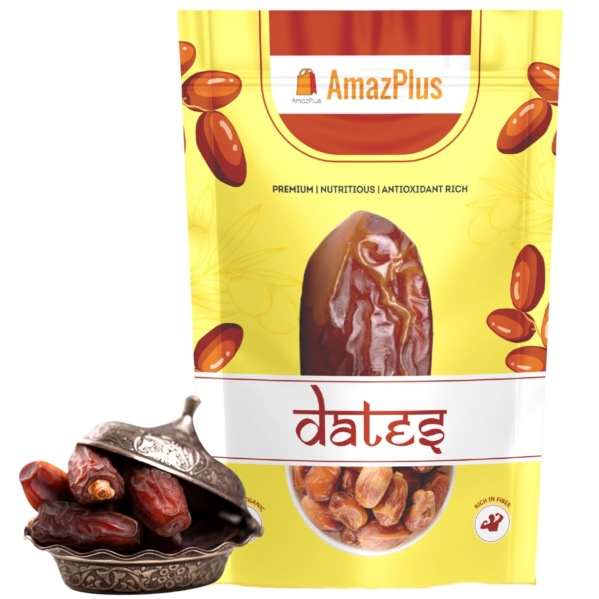 AmazPlus Organic Medjool Dates Premium Grade Natural Delights for Healthy Snacking Offering Gluten Free and Vegan Options to Cater to Every Dietary Preference (B0D2RDP7CC) Amazon Price History, Amazon Price Tracker