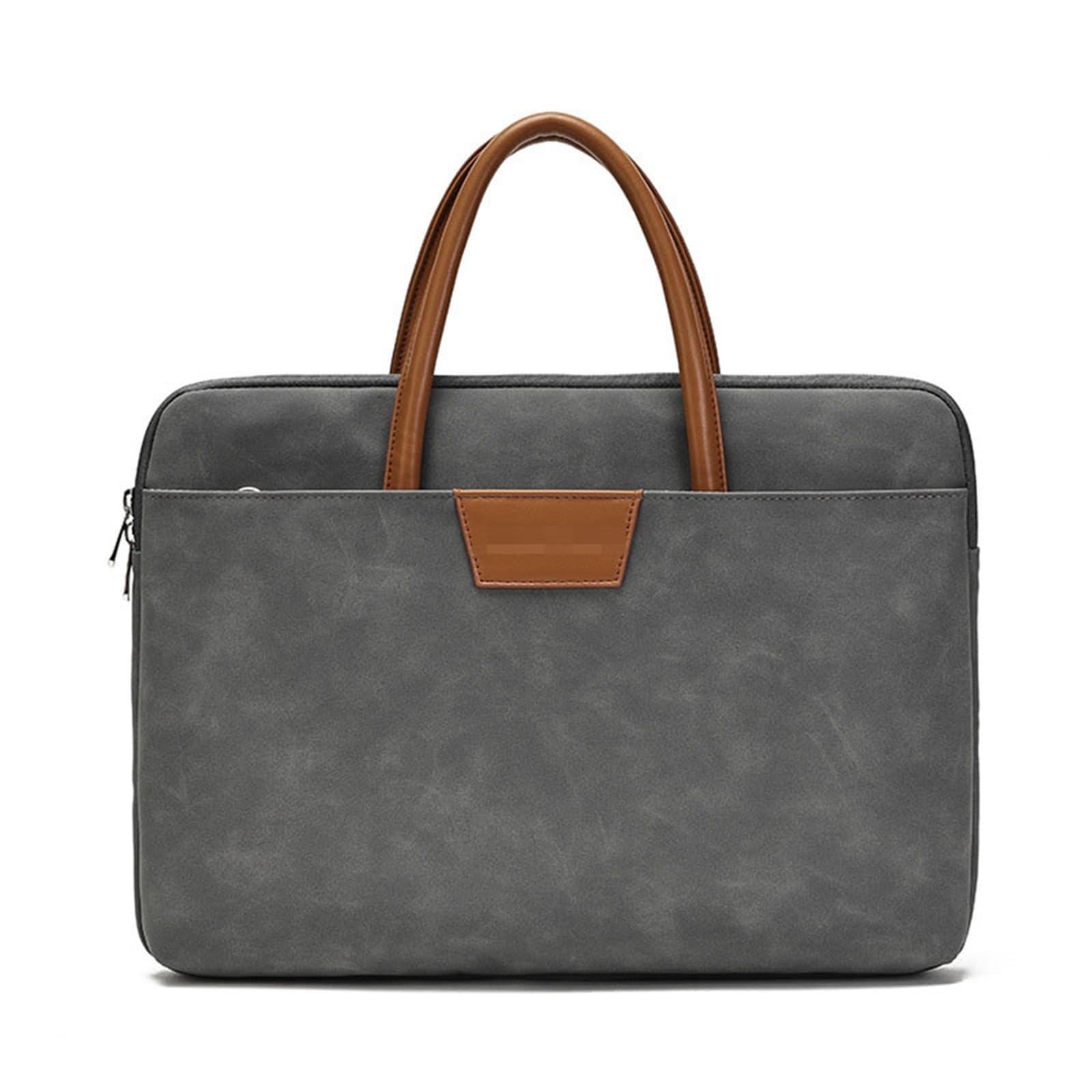 Torba na laptopa torba damska torba robocza na laptopa komputerowa teczka kurierska teczka dla kobiet, szary, Large