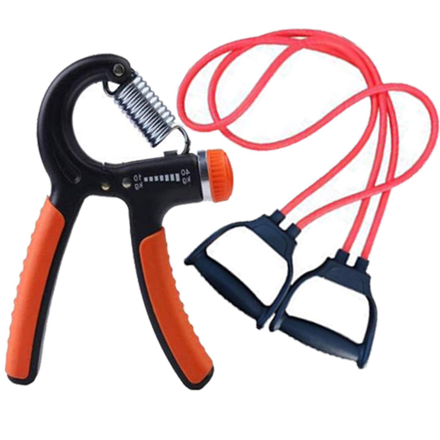 5 OClock Sports Cotton Toning Tube with D Handle Fitness Rope and Hand Grip Adjustable 10-40kg for Body Workout & Strength (Multicolor) (B08L3HWX6M) Amazon Price History, Amazon Price Tracker