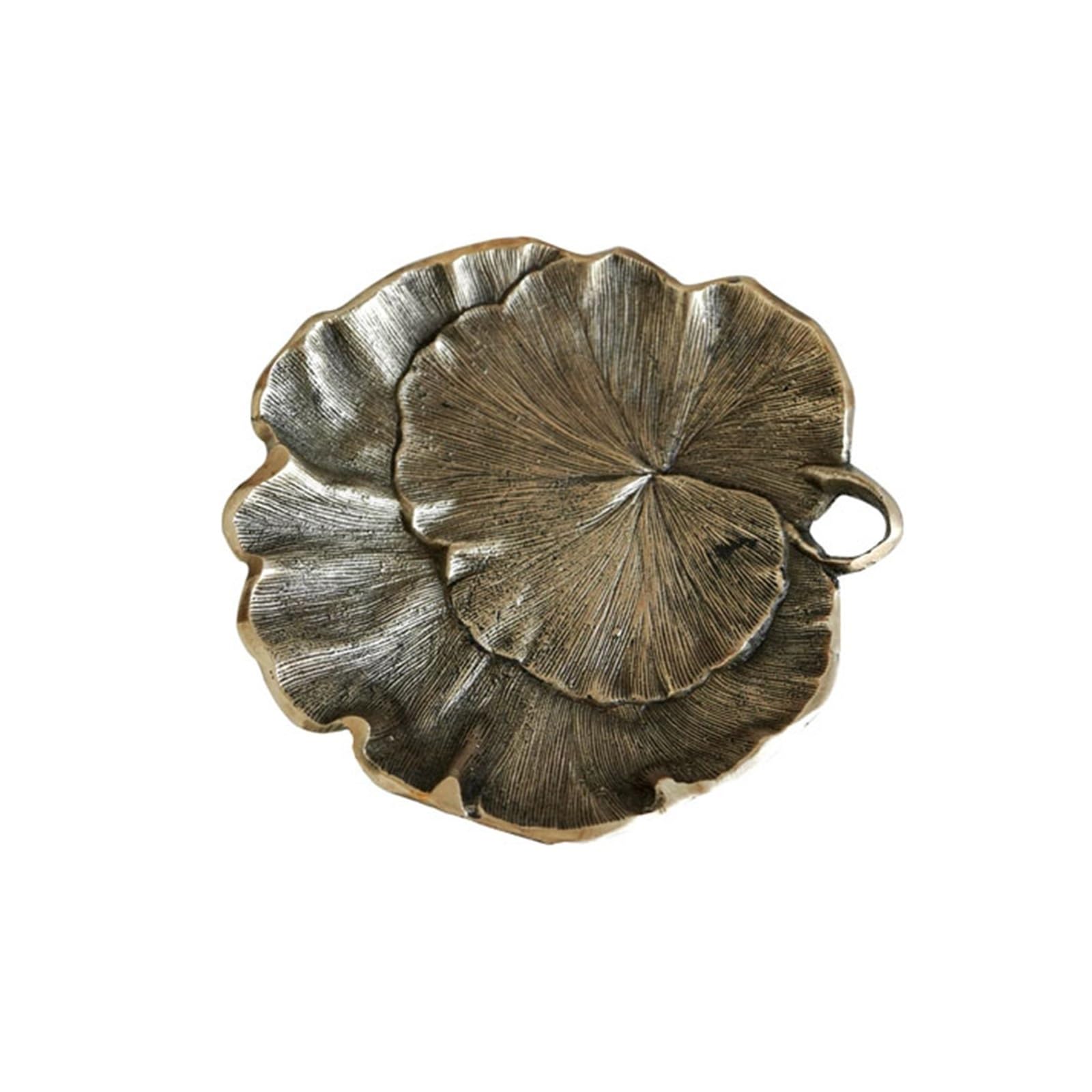 Lh7sRc3kH Jewellery stand Antique Brass Lotus Leaf Jewelry Display Tray