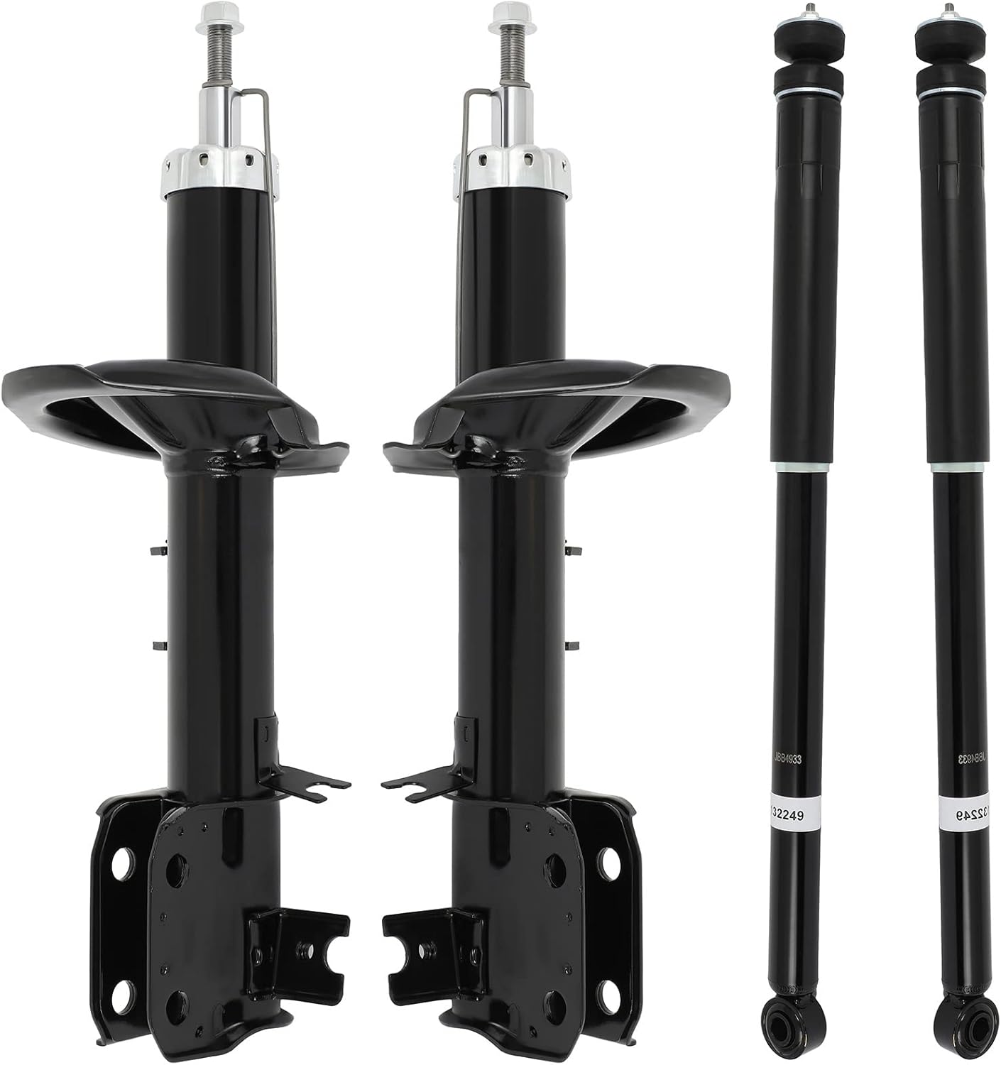 Front Rear Shocks Struts (4 Pcs) ANPART Shock Absorbers Fits 2007-2013 for Suzuki SX4 with 343493 5688 339363 339364 Auto Shocks Sets Amortiguadores