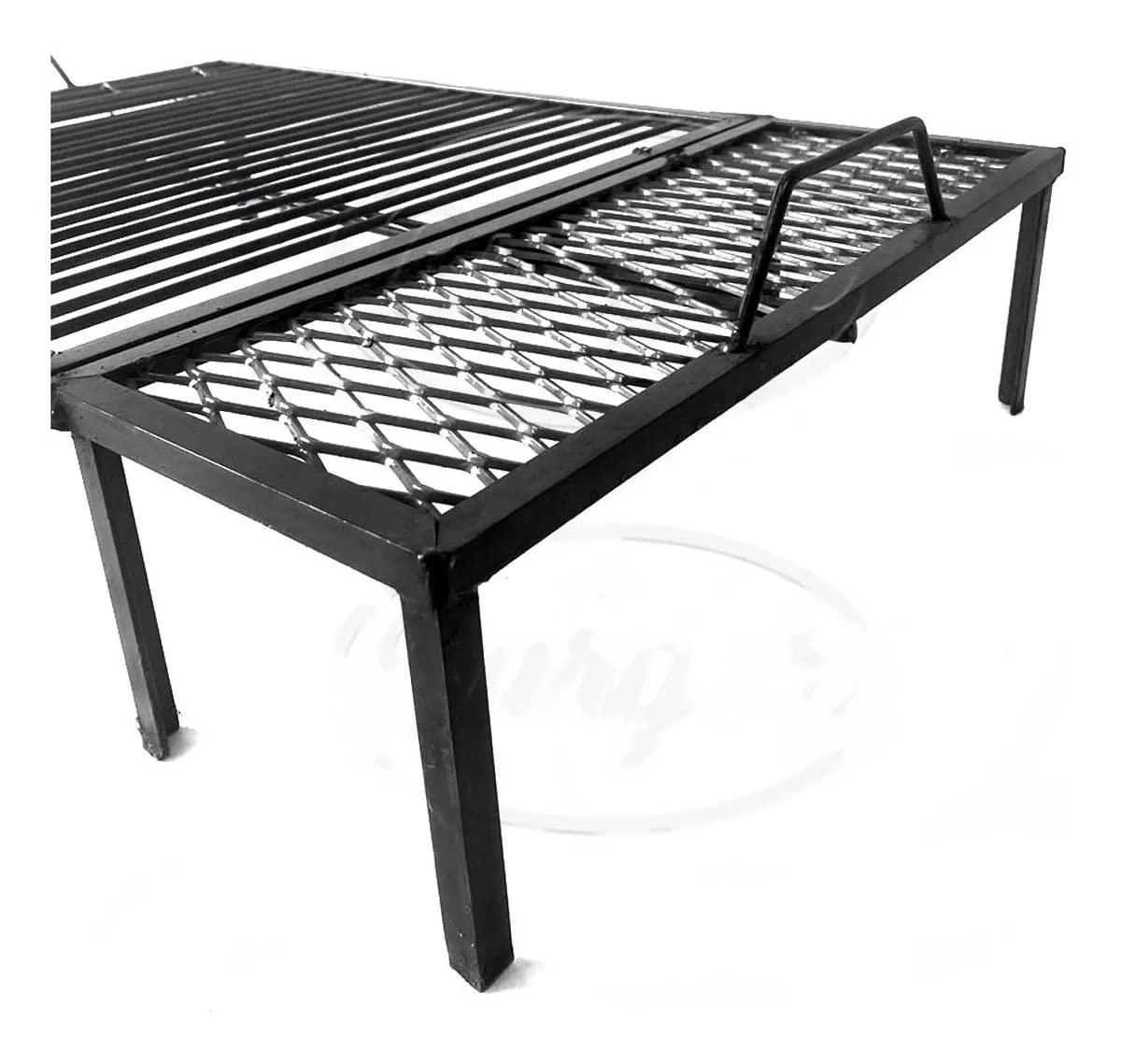Griglia Argentina Premium - Ferro Argentina Grill - BBQ Parrilla Asador- Griglia con palo incorporato (81,3 x 50,8 cm)