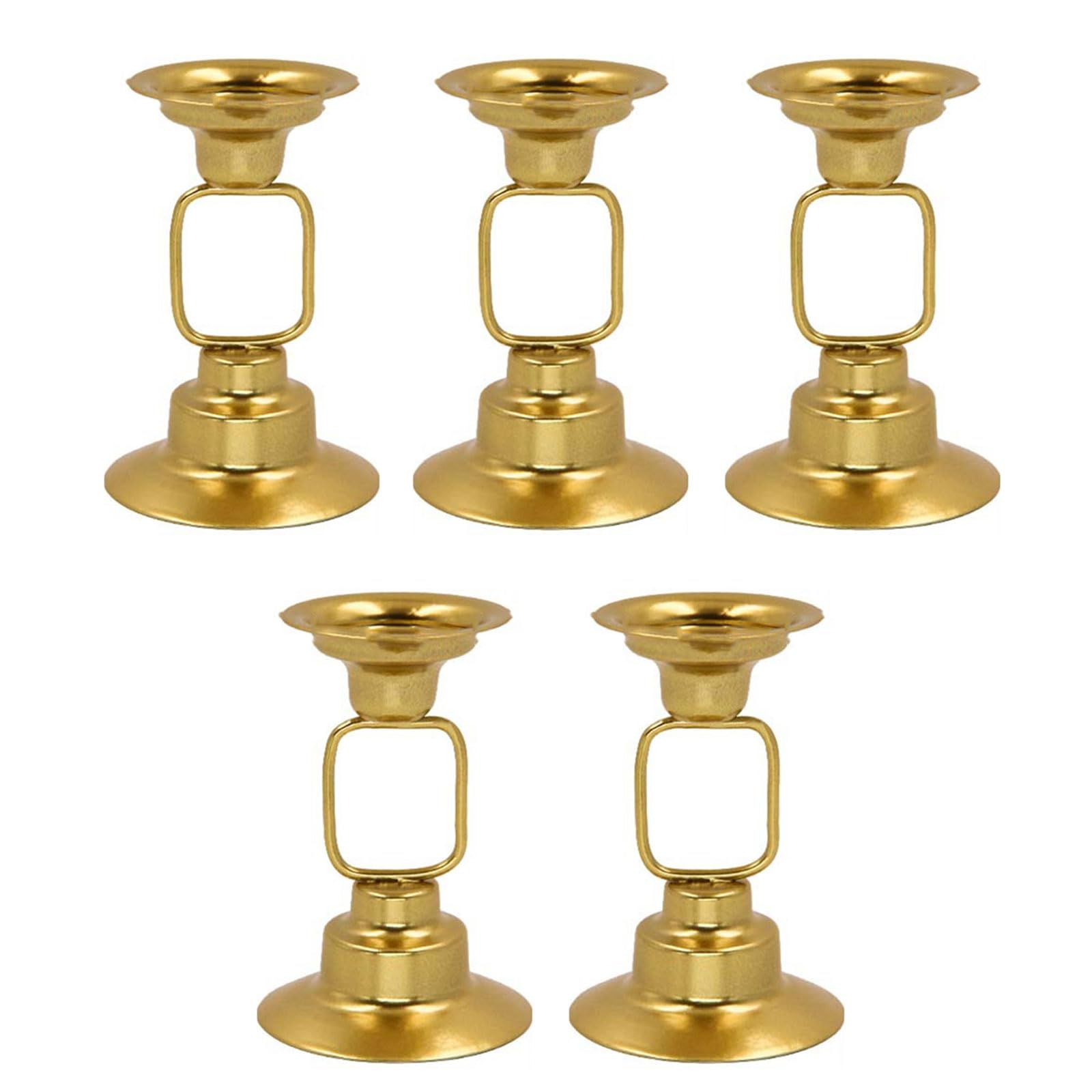 Kalttoy E Holder Metal Candlestick Vintag French Candleholder For Indoor Decoration Stand For Candlelight Dinner Metal Candlestick Candleholder