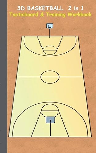 3D Basketball 2 in 1 Tacticboard and Training Book: Tactics/strategies/drills for trainer/coaches, notebook, training, exercise, exercises, drills, ... sport club, play moves, coaching instructi