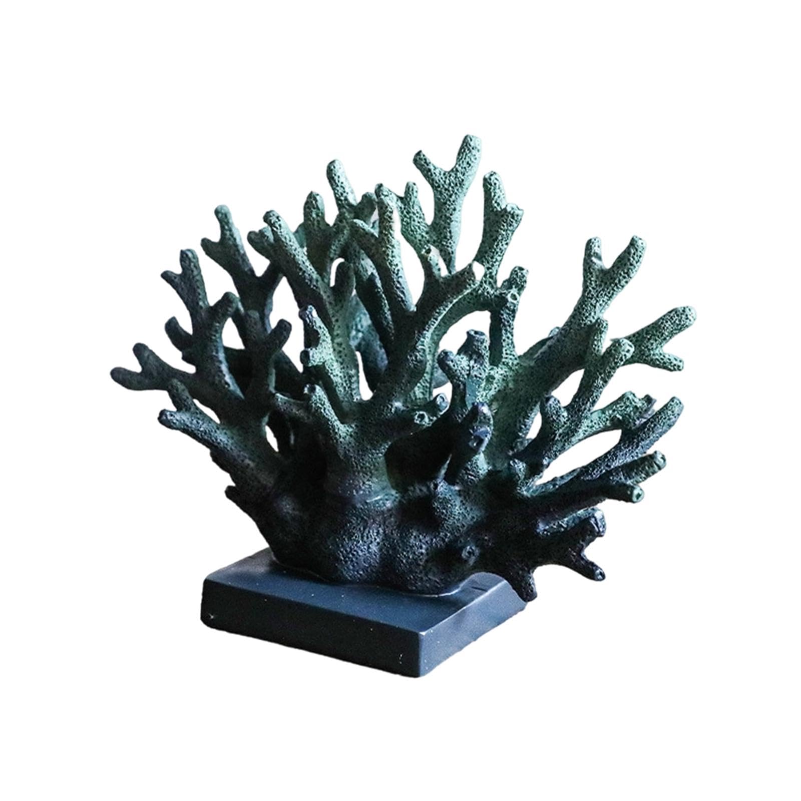 KESOTO Statua di Corallo in Resina, realistica, Moderna, Finta Decorazione Nautica in Corallo per Tavolo, Soggiorno, Bagno, mobiletto, Viola 18cmx15cm